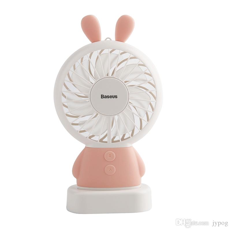 Baseus Exquisite портативный вентилятор кролик розовый — фото