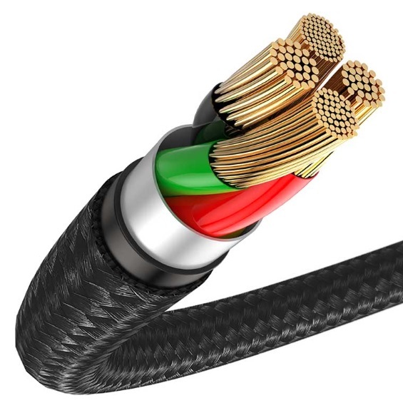 Baseus halo кабель USB для Micro 3A 1m черный CAMGH-B01 — фото