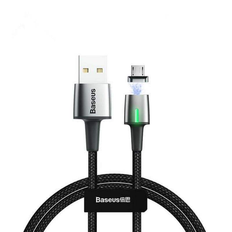 Baseus Zinc Magnetic Cable USB For Micro 2.4A 1m черный — фото