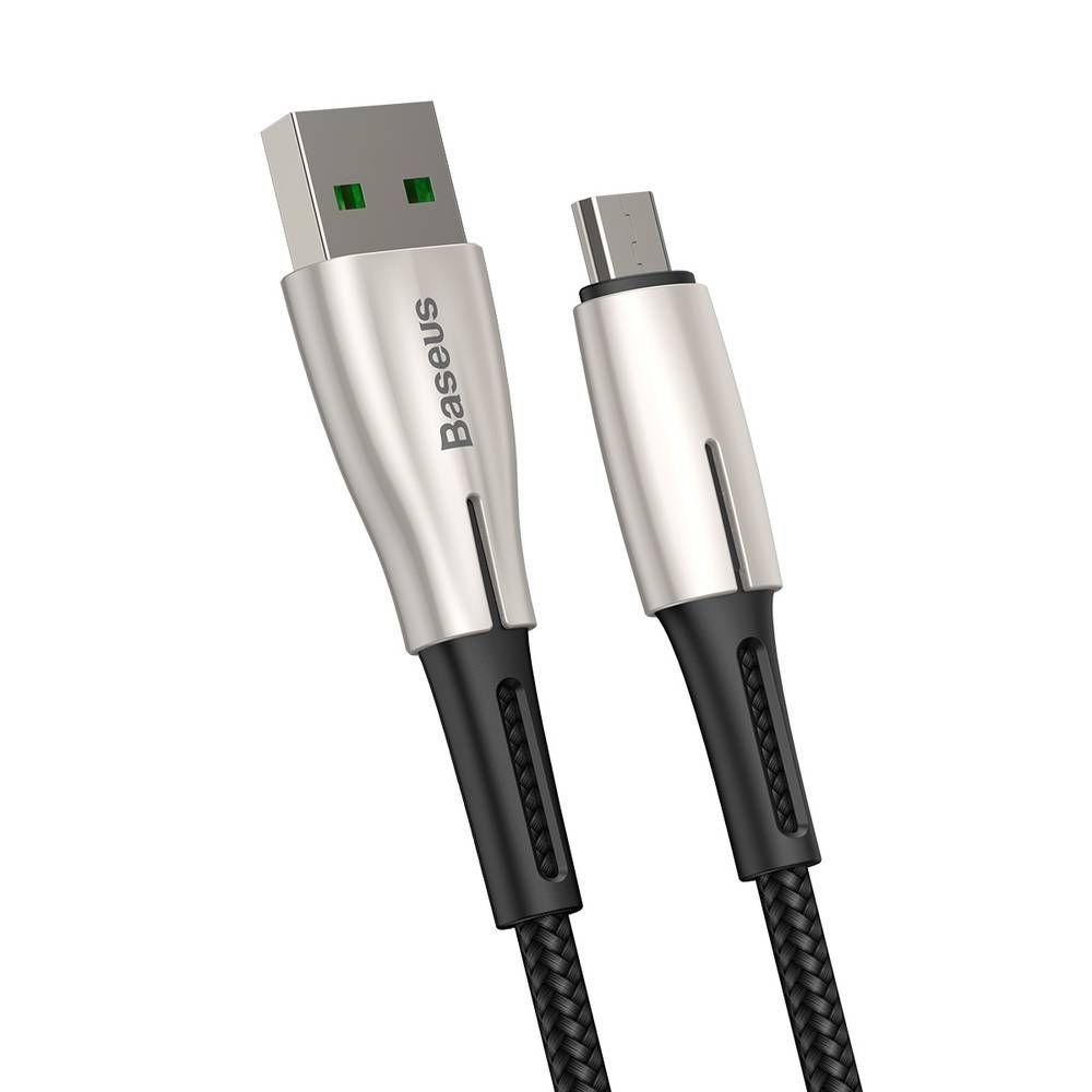 Baseus Waterdrop Cable USB For Micro 4A 0.5m черный — фото