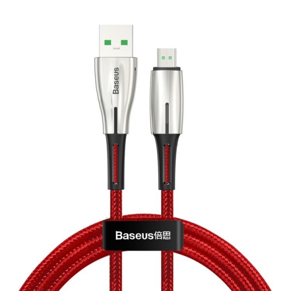 Baseus Waterdrop Cable USB For Micro 4A 2m красный — фото