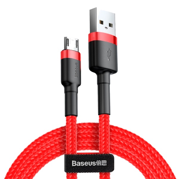 Baseus cafule Кабель для Микро USB 2.4A 0,5 м красный+красный — фото