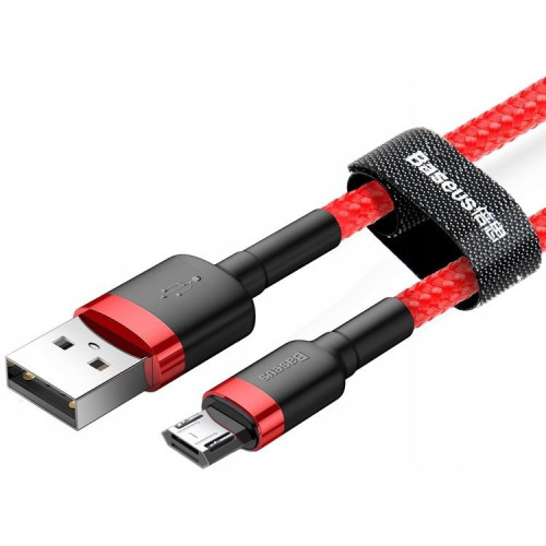 Baseus cafule Cable USB For Micro 2.4A 1M красный+красный — фото