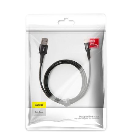 Baseus halo data HW flash charge cable USB For Type-C 40W 0.5m черный — фото