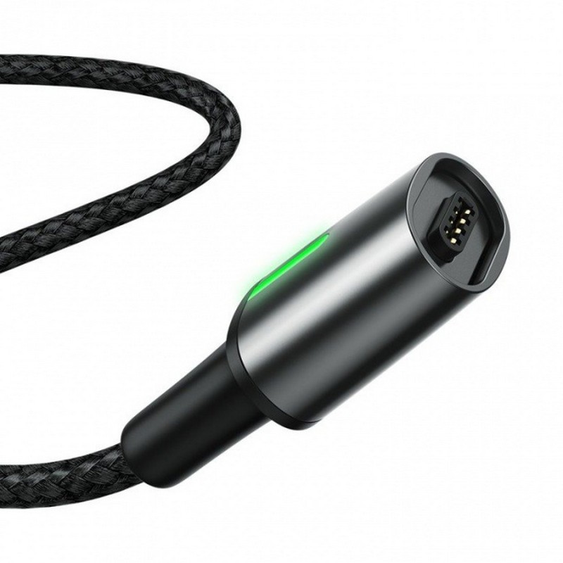 Baseus Zinc Magnetic Cable USB For Type-C 3A 1m черный CATXC-A01 — фото