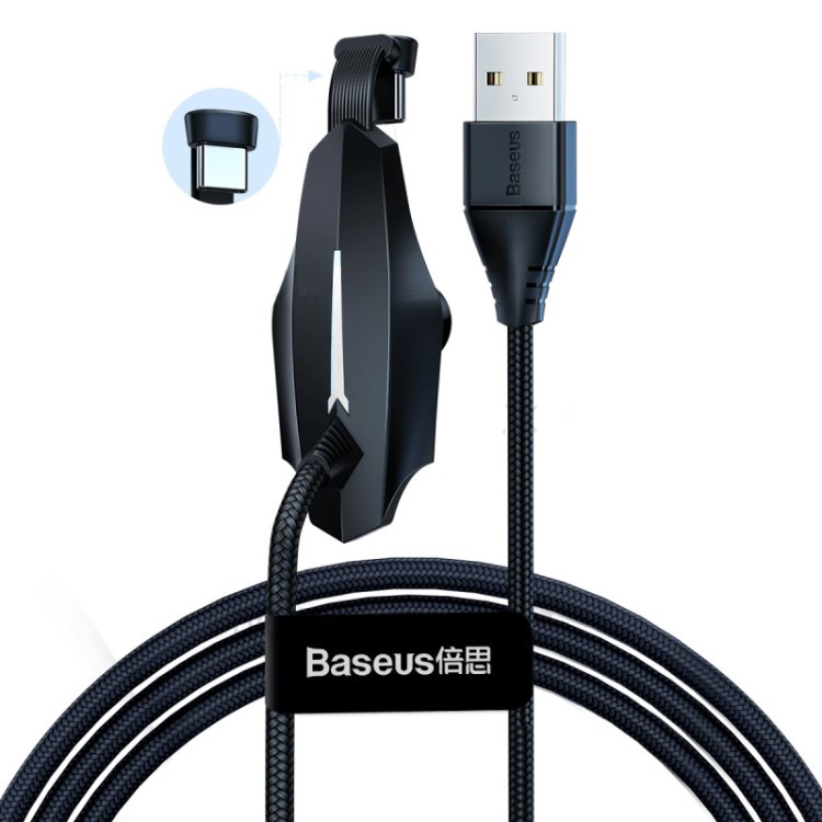 Baseus Colorful Sucker RPG Data Cable USB for Type-C 3A 1.2m Черный CATXA-A01 — фото
