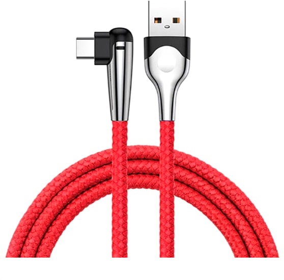 Baseus sharp-bird  mobile game cable USB For Type-C 3A 1M Красный CATMVP-D09 — фото