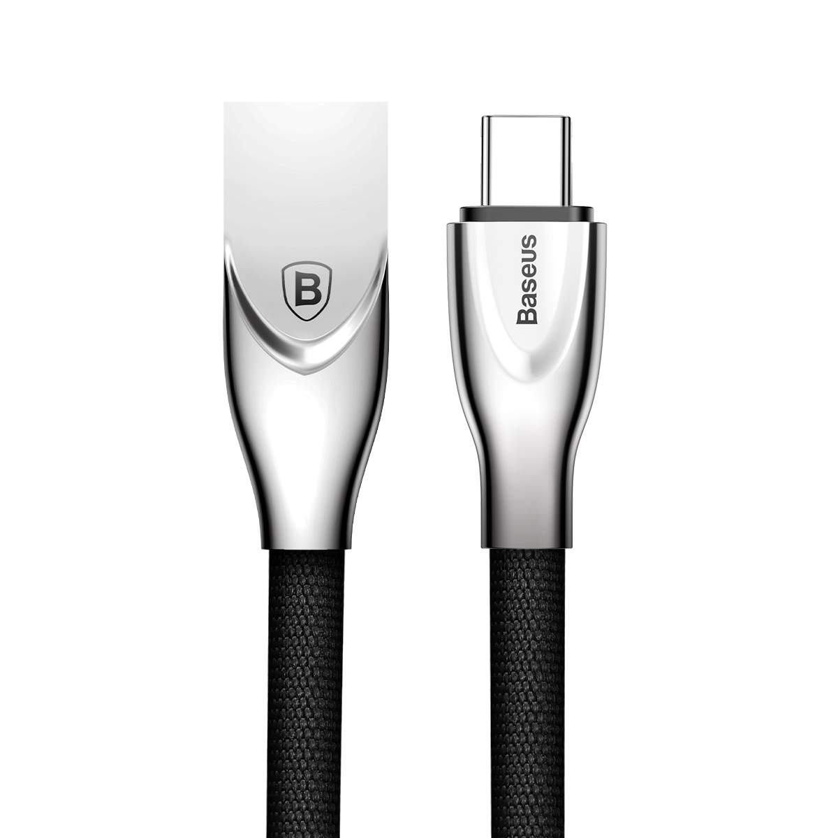 Baseus Zinc Fabric Cloth Weaving Cable USB For Type-C 2A 1M Черный CATXN-01 — фото