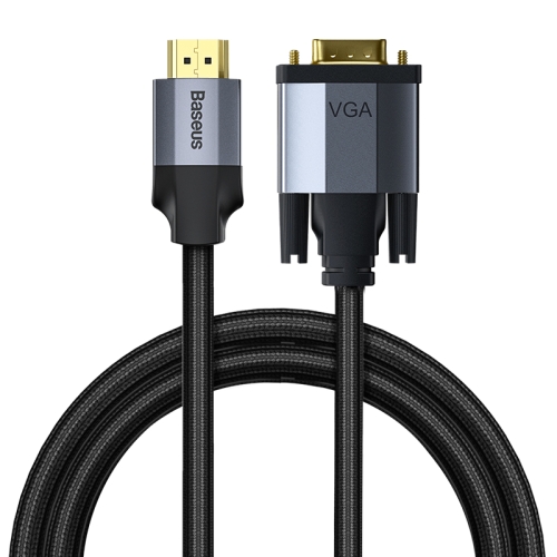Baseus Enjoyment Series HD Male To VGA Male Adapter Cable 2m Темно серый CAKSX-K0G — фото