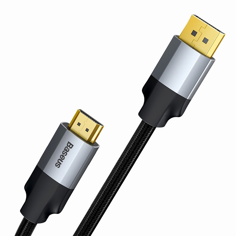 Baseus Enjoyment Series DP Male To 4KHD Male Adapter Cable 2 m Темно серый CAKSX-I0G — фото