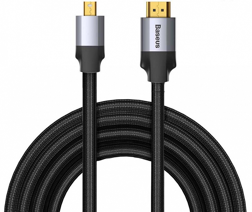 Baseus Enjoyment Series MiniDP Male To 4KHD Male Adapter Cable 2m Темно серый CAKSX-M0G — фото