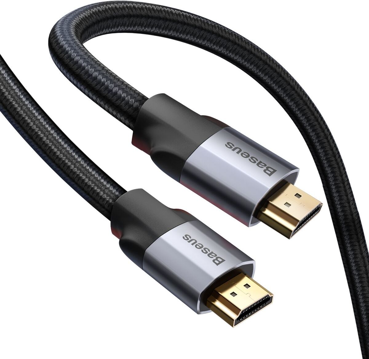 Baseus Enjoyment Series 4KHD Male To 4KHD Male Adapter Cable 0.5m Темно серый CAKSX-A0G — фото