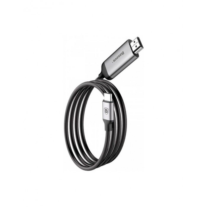 Baseus Video Type-C Male To HDMI Male Adapter Cable 1.8M  Космический серый CATSY-0G — фото