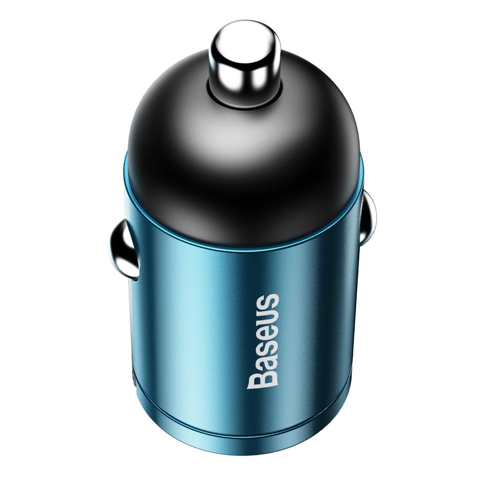 Baseus Tiny Star Mini Quick Charge Car Charger USB Port 30W Синий VCHX-A03 — фото