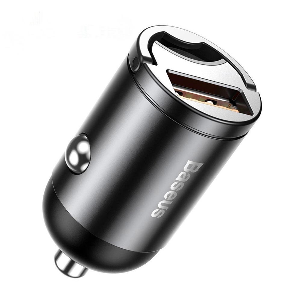 Baseus Tiny Star Mini Quick Charge Car Charger USB Port 30W Серый VCHX-A0G — фото