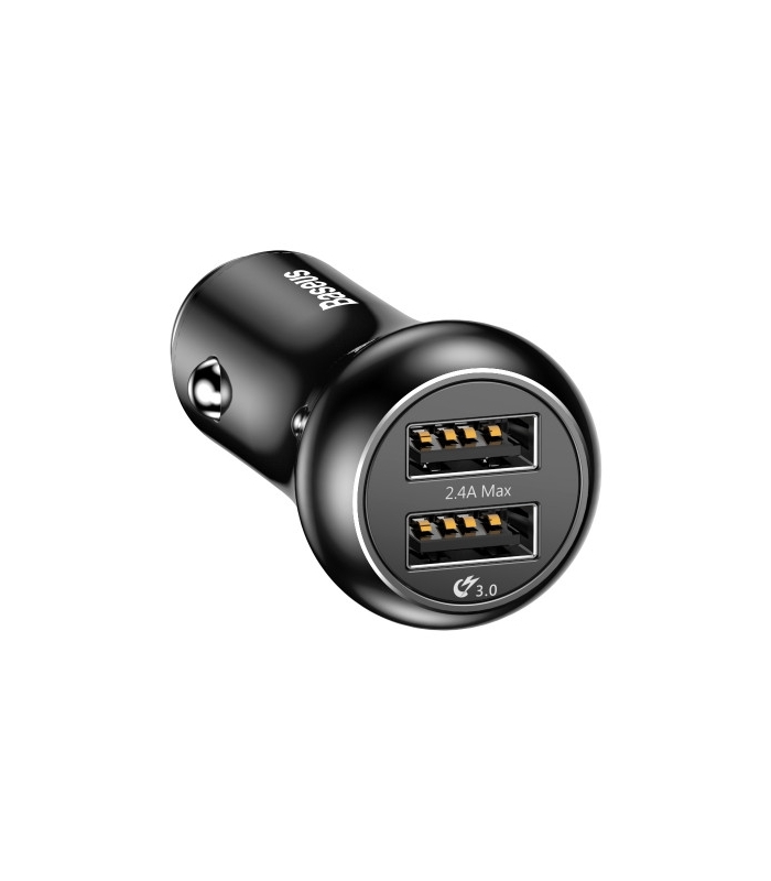 Baseus Gentry series Dual-U Quick -charge Car Charger Черная CCALL-GC01 — фото