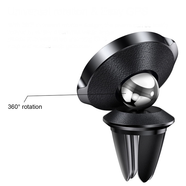 Baseus Small Ears магнитный держатель для телефона (крепление на воздуховод) черный — фото