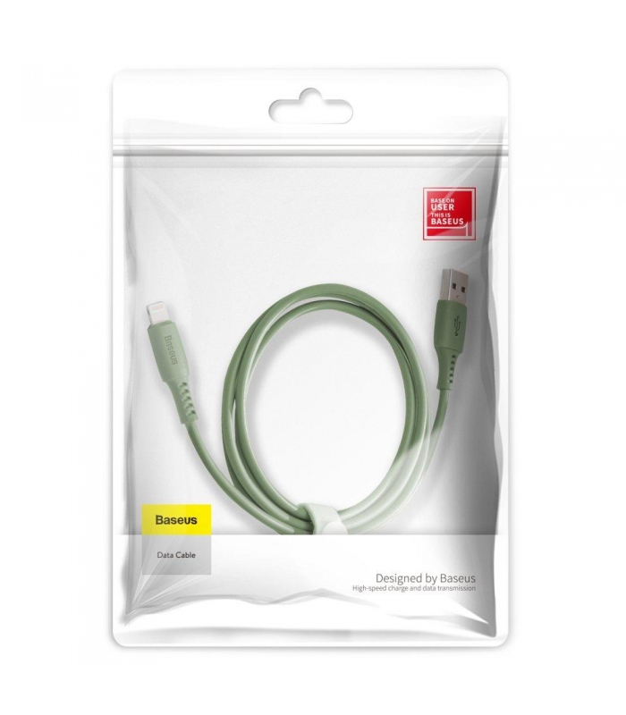 Baseus Colourful кабель USB для iP 2.4A 1.2m Зеленый — фото