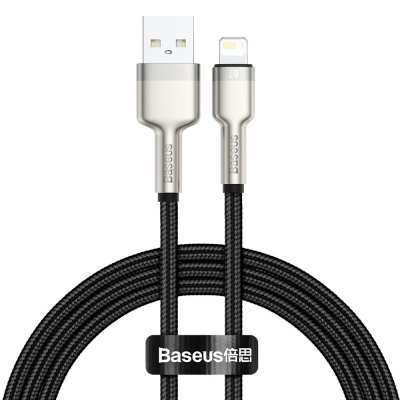 Baseus Cafule Series Metal Data кабель USB to IP 2.4A 1м Черный