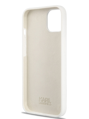 Karl Lagerfeld / Lagerfeld для iPhone 13 чехол Liquid silicone Choupette Hard — фото