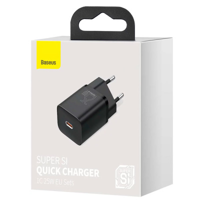 Сетевое зарядное Baseus Super Si Quick Charger 1C 25W  — фото