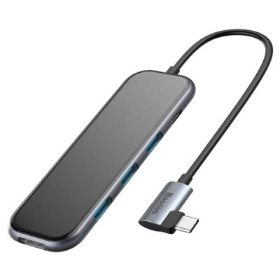 USB-концентратор Baseus Multi-functional Hub USB-C для HDMI 3 x USB 3.0 PD — фото