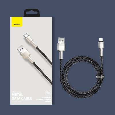 Кабель Baseus Cafule Series Metal Data Cable USB to Type-C — фото