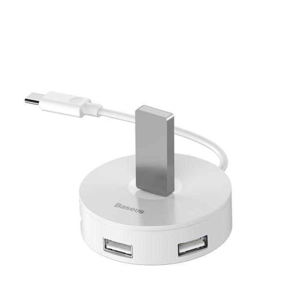 Baseus round box HUB adapter Type-C to USB3.0*1+USB2.0*325CM Белый CAHUB-G02