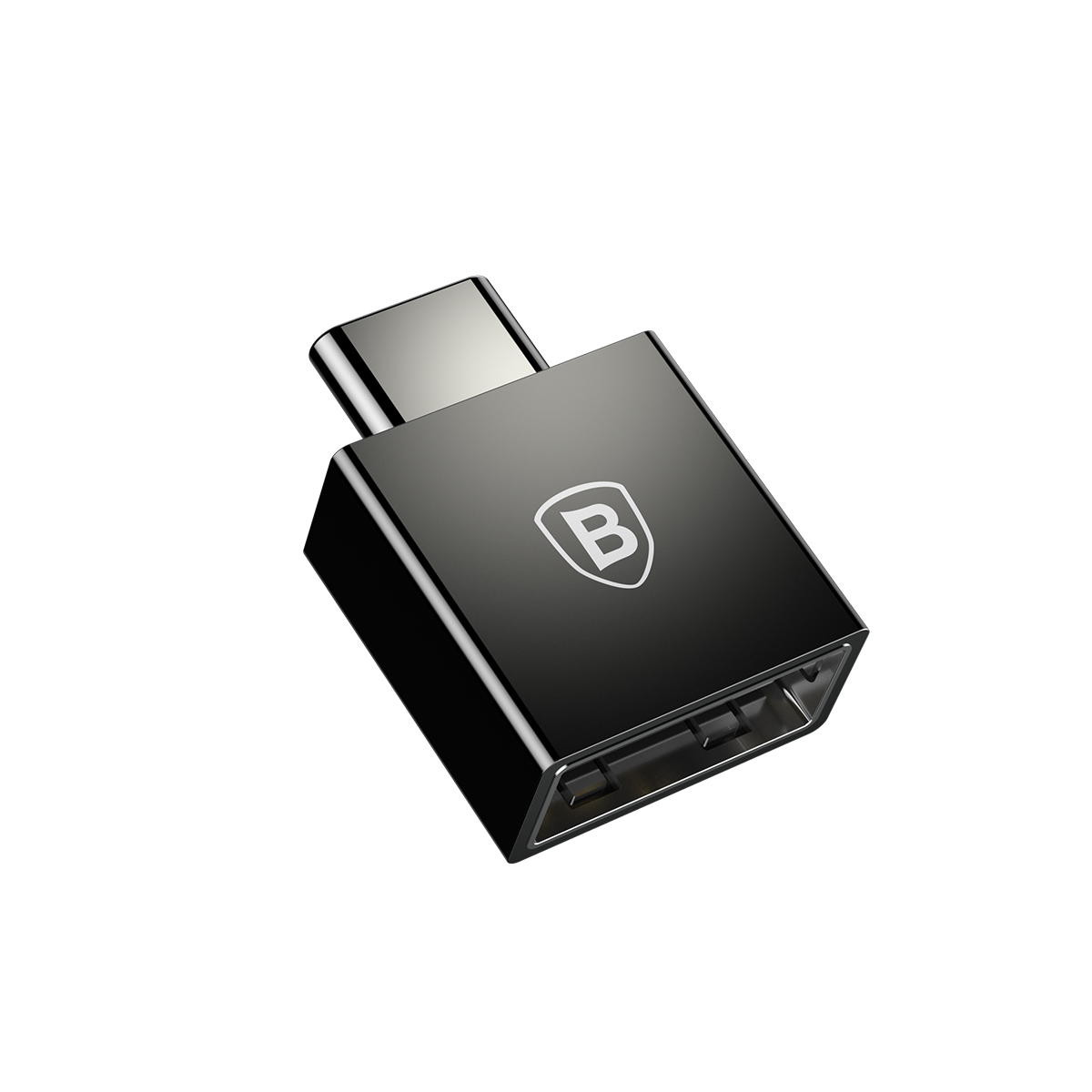 Baseus Exquisite Type-C Male to USB Female Adapter Converter 2.4A Черный CATJQ-B01