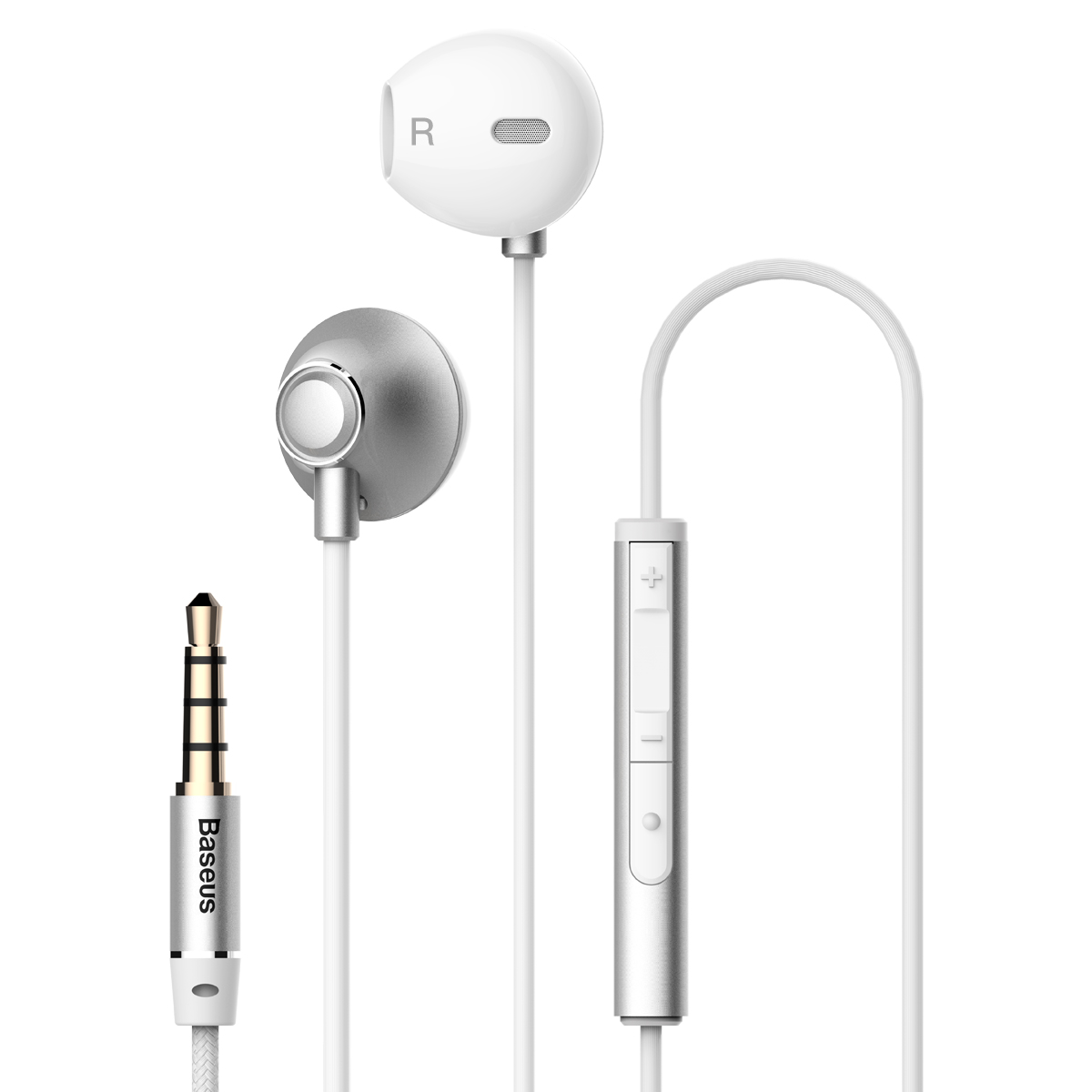 Baseus Encok H06 lateral in-ear Wire Earphone Серебро NGH06-0S