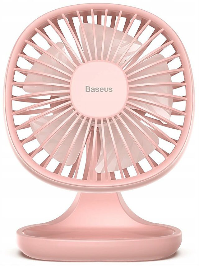 Baseus Pudding-Shaped Fan настольный вентилятор, розовый