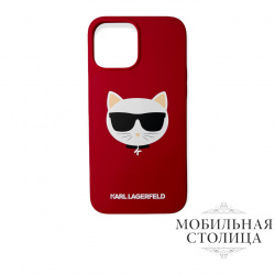 Karl Lagerfeld / Lagerfeld для iPhone 13 Pro чехол Liquid silicone Choupette Hard Black