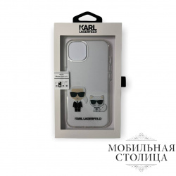 Karl Lagerfeld / Чехол для iPhone 13 PC/TPU Karl & Choupette Hard